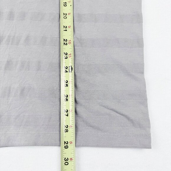 NWT Michael Kors Men's Striped Short Sleeve Crew Neck Grey T-shirt Size L - Picture 9 of 9